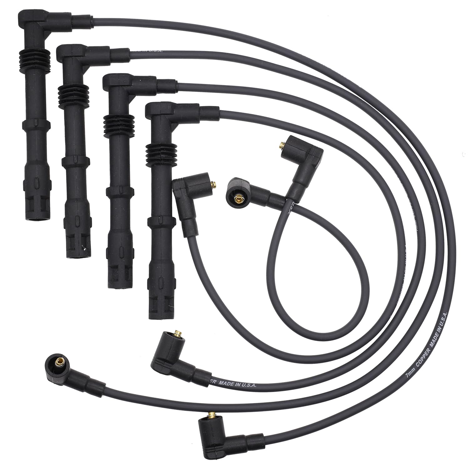 Walker Products ThunderCore PRO Premium Spark Plug Wire Set 924-1176 - High Performance Ignition Wires for Ford, Chevy, Dodge - Perfect for Racing, Off-Road & Daily Driving