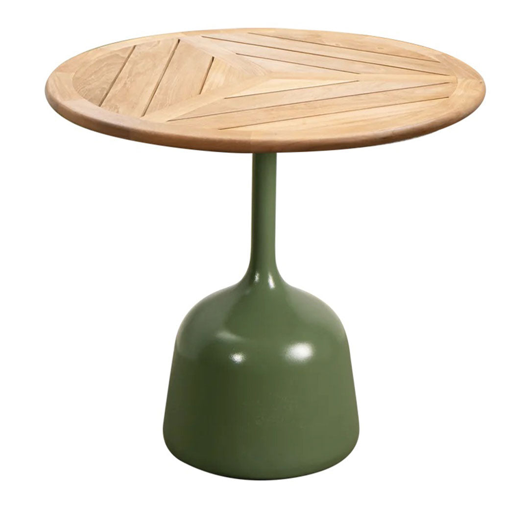 Round Coffee Table with Glaze Finish - Small Modern Side Table for Living Room, Bedroom, or Office - Perfect for Coffee, Books, and Decor