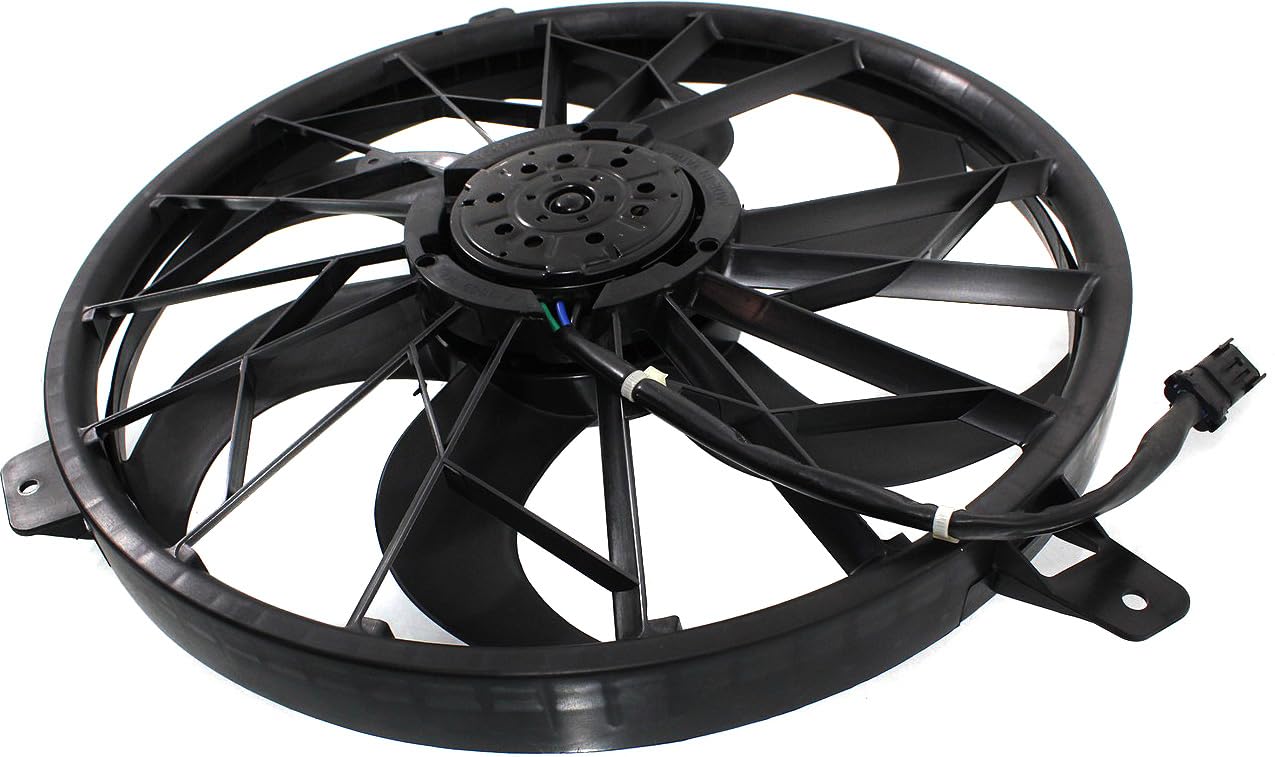 Garage-Pro Radiator Cooling Fan Assembly for 2002-2004 Jeep Grand Cherokee 4.0L Engine - Single Fan with Blade & Motor - Perfect for Off-Roading, Daily Commuting & Engine Cooling