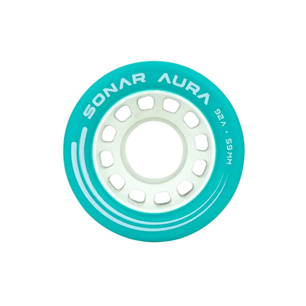Radar Sonar Aura 59mm Skateboard Wheels 4-Pack - High Performance Wheels for Street Skating & Park Riding