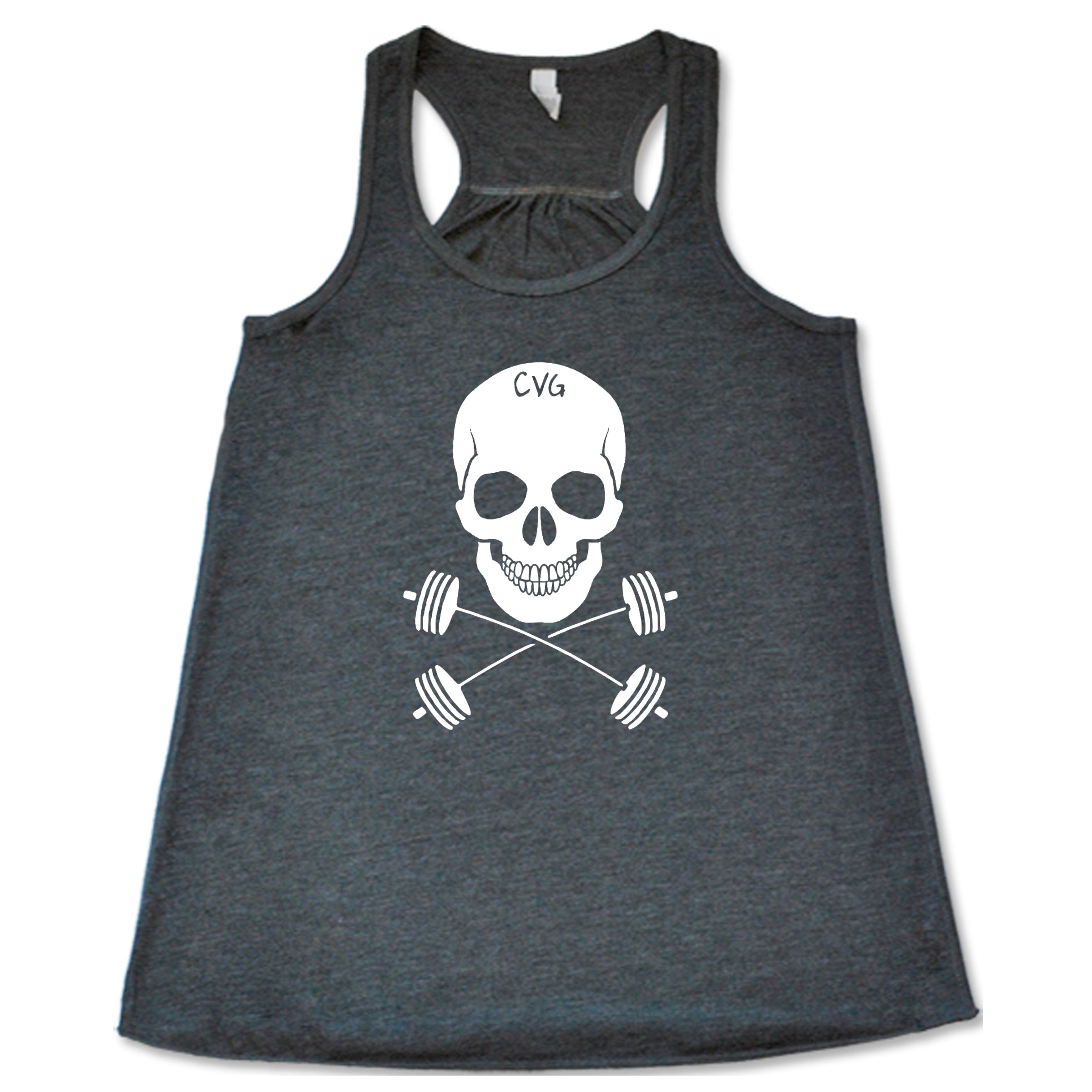 Skull & Barbell Crossbones T-Shirt - Men's Graphic Tee for Gym, Workout & Weightlifting - Perfect for Bodybuilding, Powerlifting & Fitness Enthusiasts