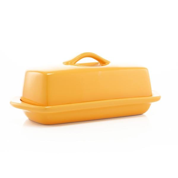 Chantal Butter Dish with Lid - Elegant Ceramic Butter Keeper for Fresh Butter Storage - Perfect for Kitchen, Dining Table, and Breakfast Buffet