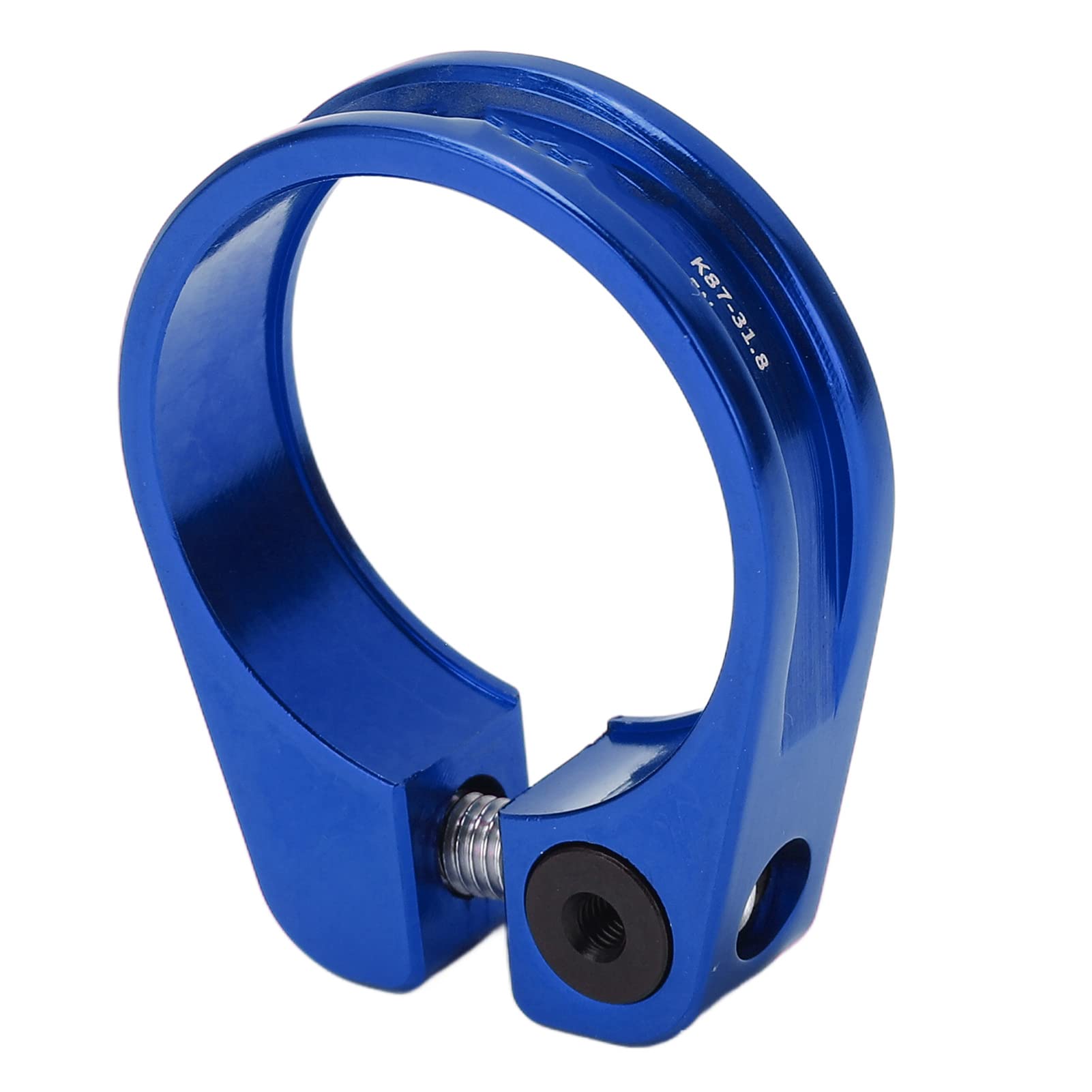 Aluminum Alloy Bike Seat Post Clamp 31.8mm Quick Release - Mountain & Road Bike Seatpost Collar - Durable Lightweight Cycling Accessory (Blue) | Perfect for Commuting, Racing & Trail Riding