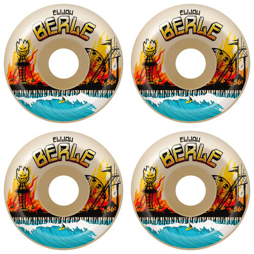 Spitfire F499 53mm Classic Skateboard Wheels - Elijah Berle Heatwave Series | Perfect for Street Skating & Park Tricks