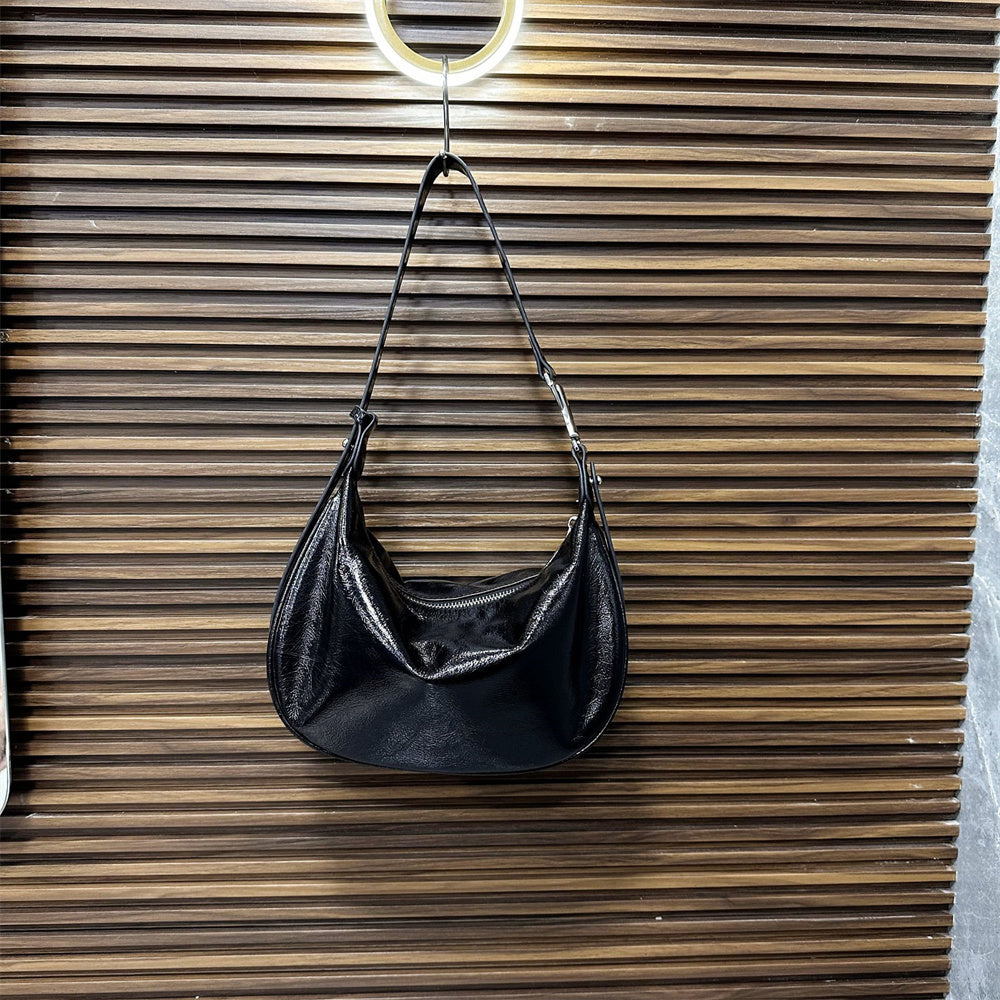 Stylish Women's Curved Shoulder Bag - Fashionable Crossbody Purse for Daily Use, Work, and Travel