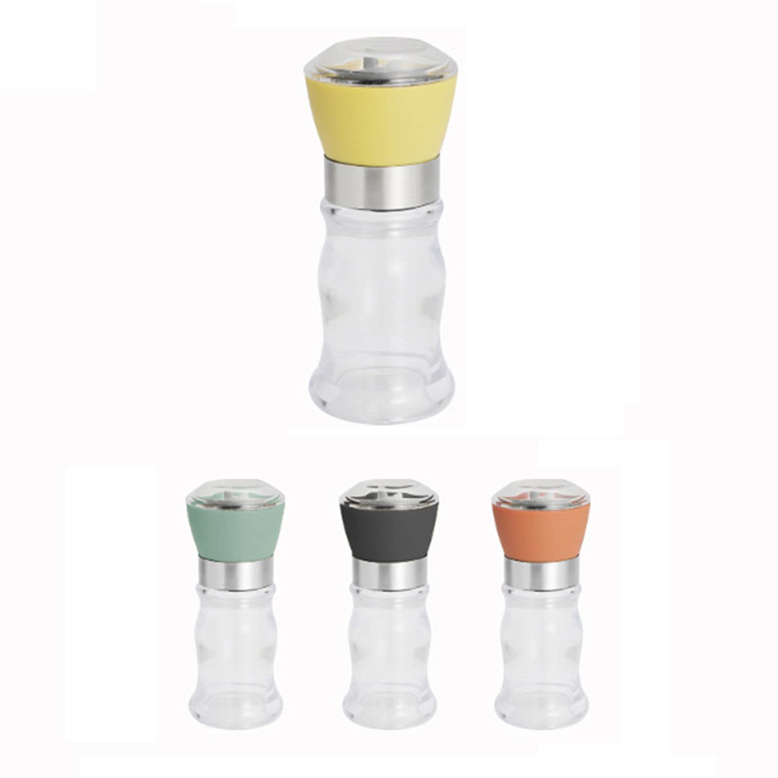 Premium Glass Salt and Pepper Grinder Set - Handmade Multifunctional Spice Mill for Kitchen, Dining Table & BBQ - Perfect for Home, Restaurant & Outdoor Cooking