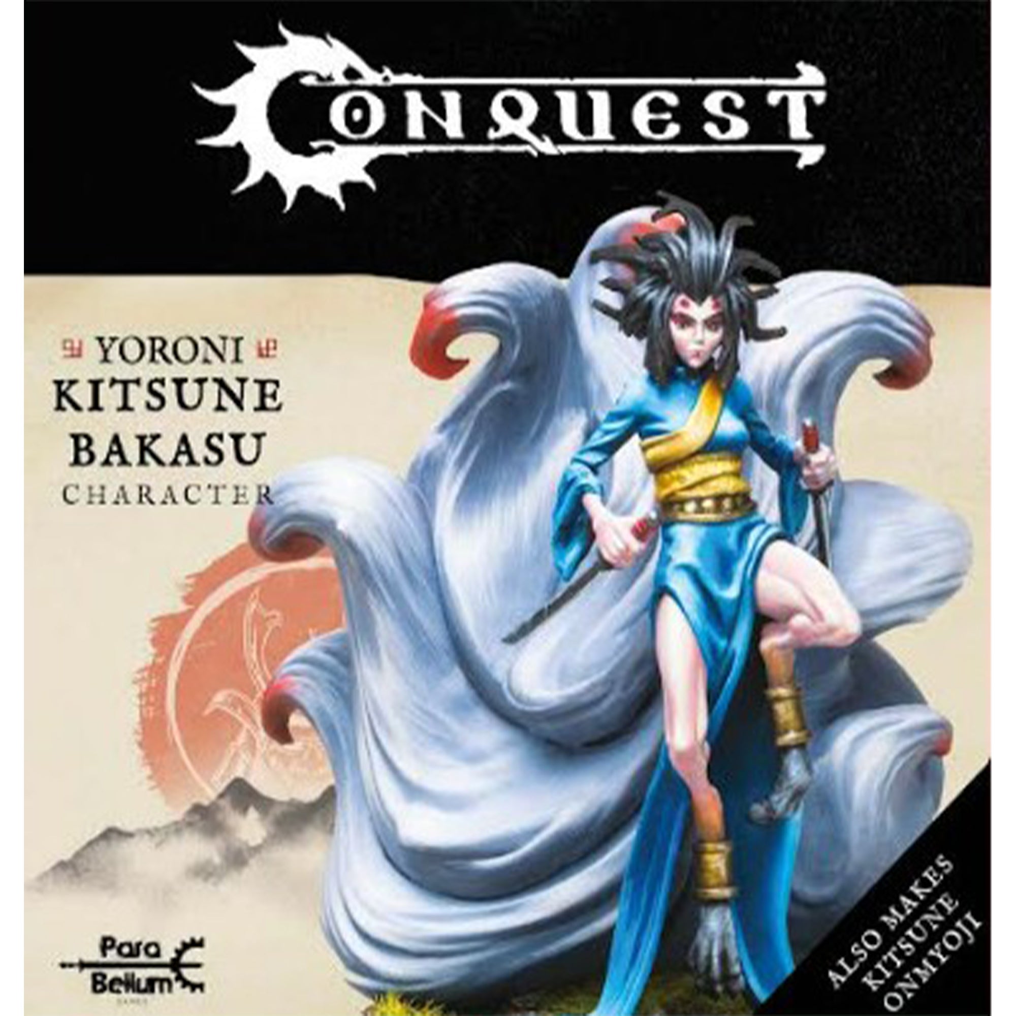 Yoroni Kitsune Bakasu Fox Mask - Japanese Anime Cosplay Mask for Halloween, Costume Parties & Theatrical Performances