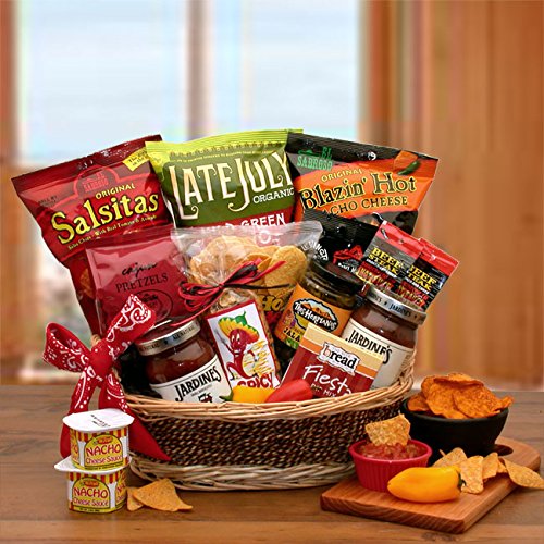 Gourmet Gift Basket with Spicy Salsa & Chips - Perfect for Holidays, Housewarming & Corporate Gifting | Premium Snack Set for Parties & Special Occasions