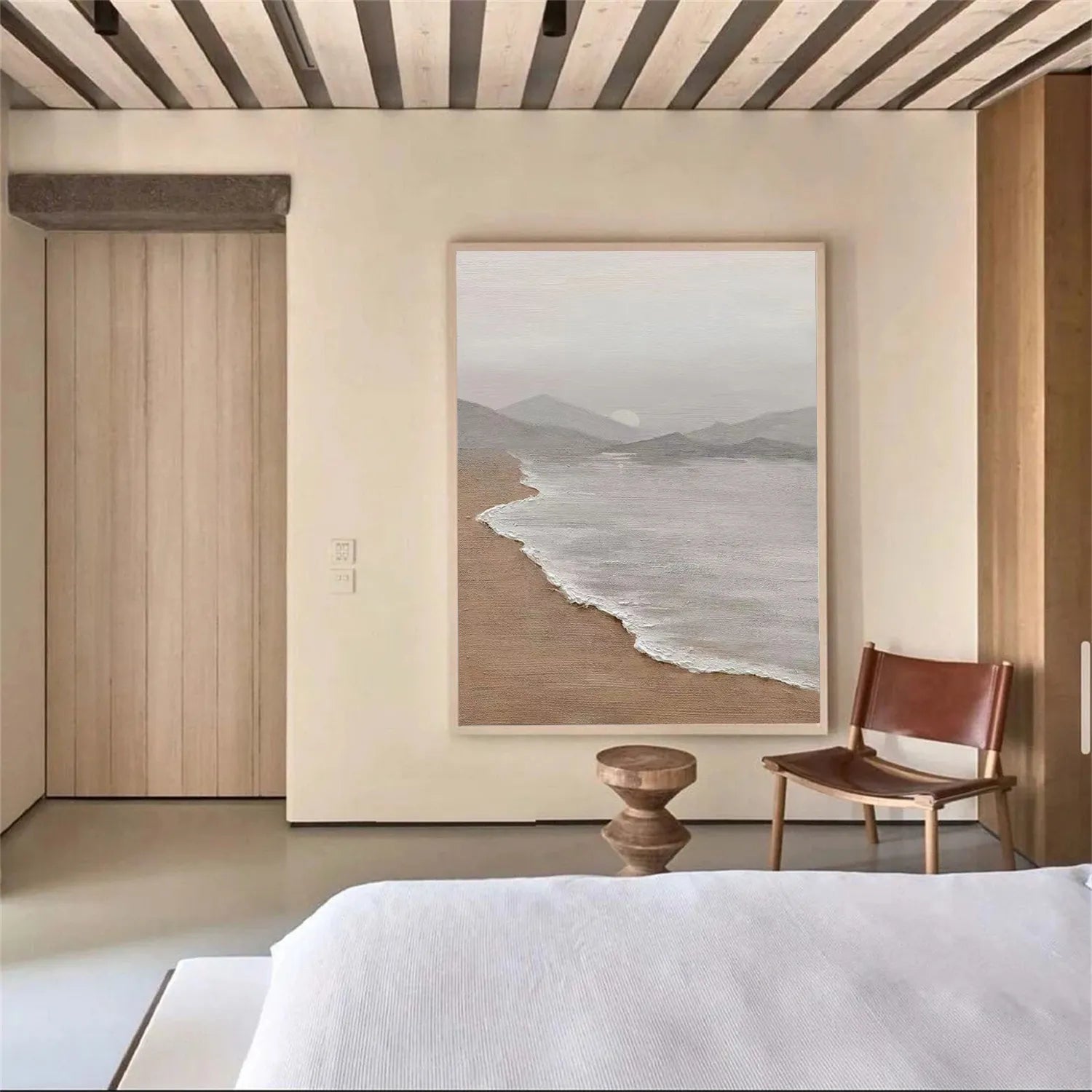 Ocean and Sky Painting #OS 194 - Handmade Wall Art for Home & Office Decor - Perfect for Living Room, Bedroom, or Office