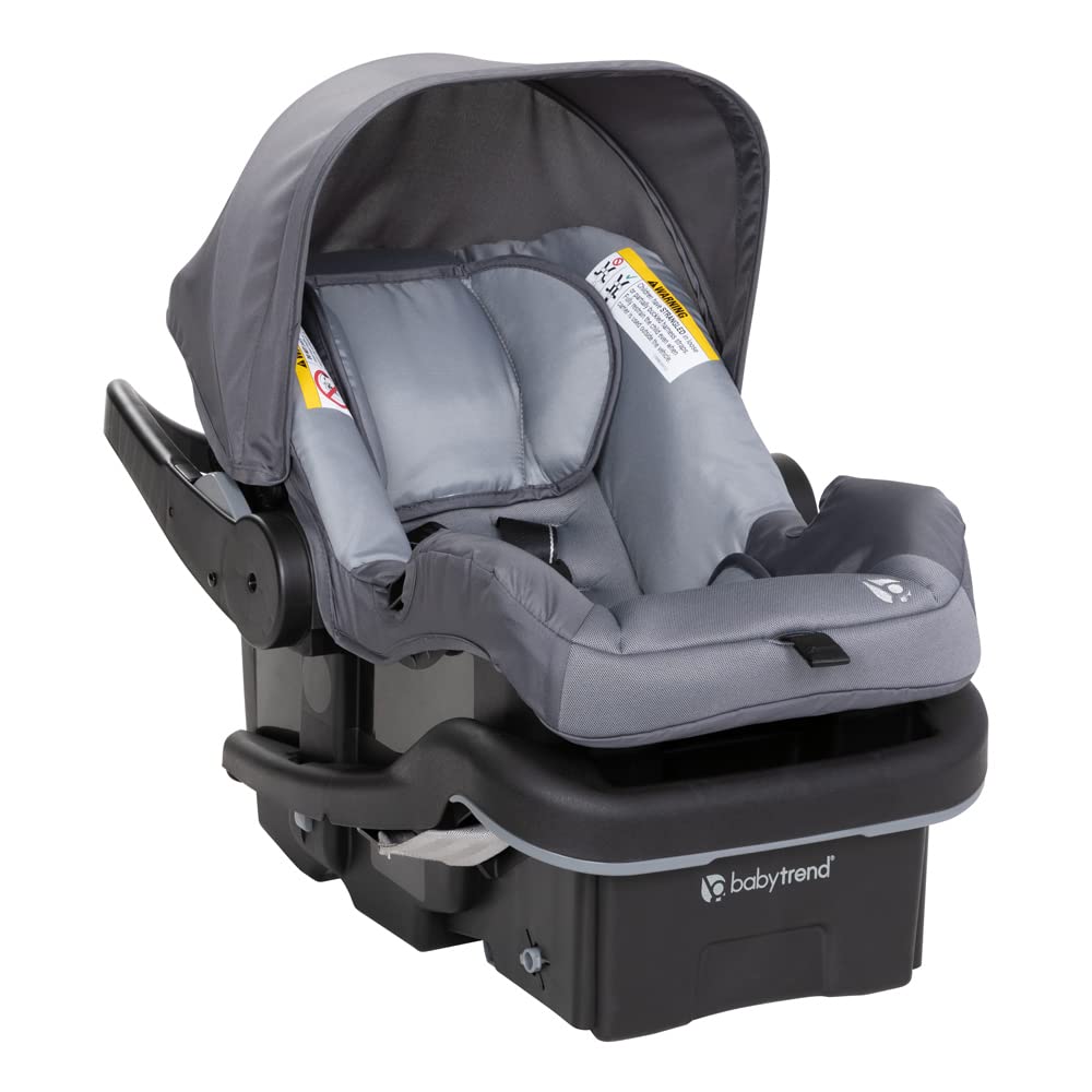 Baby Trend Passport® Cargo Stroller Travel System with EZ-Lift™ PLUS Infant Car Seat - Lightweight Compact Stroller for Travel & Everyday Use, Grey Bamboo | Perfect for Airports, Shopping & Family Outings