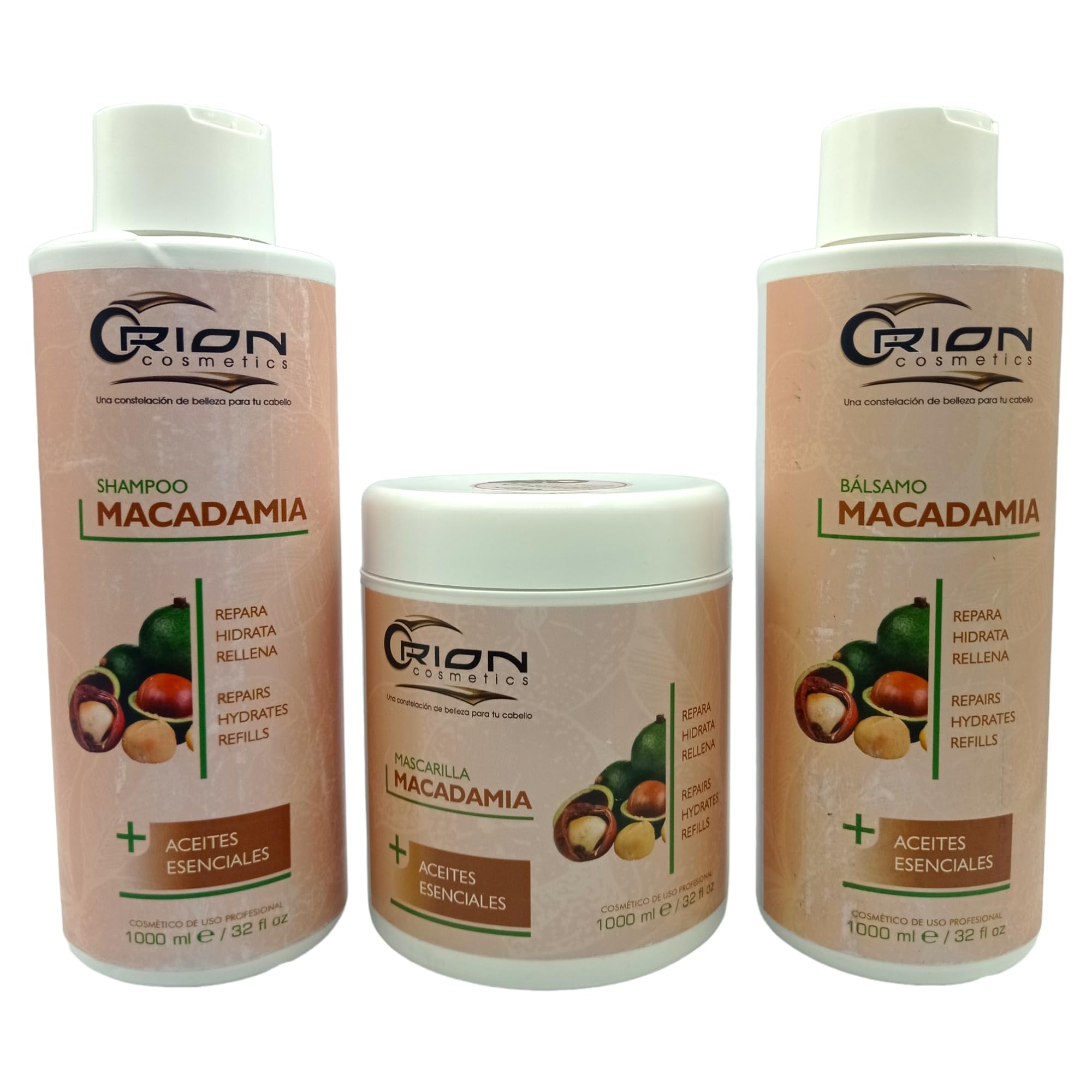 Macadamia Hair Care 3-Step Kit - Repairing Shampoo, Hydrating Mask & Nourishing Conditioner for Dry, Damaged Hair - Detangles, Strengthens & Softens Hair - Perfect for Salon-Quality Treatment at Home