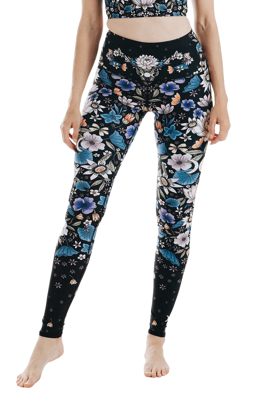 Divine Feminine Printed High Waist Yoga Pants for Women - Stretchy Workout Leggings for Yoga, Gym & Lounge Wear