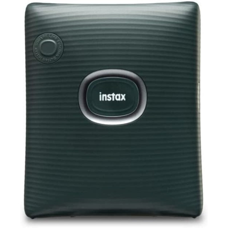 Fujifilm Instax Square Link Smartphone Printer Bundle - Print Photos from Phone in Midnight Green | Perfect for Travel, Parties & DIY Scrapbooking