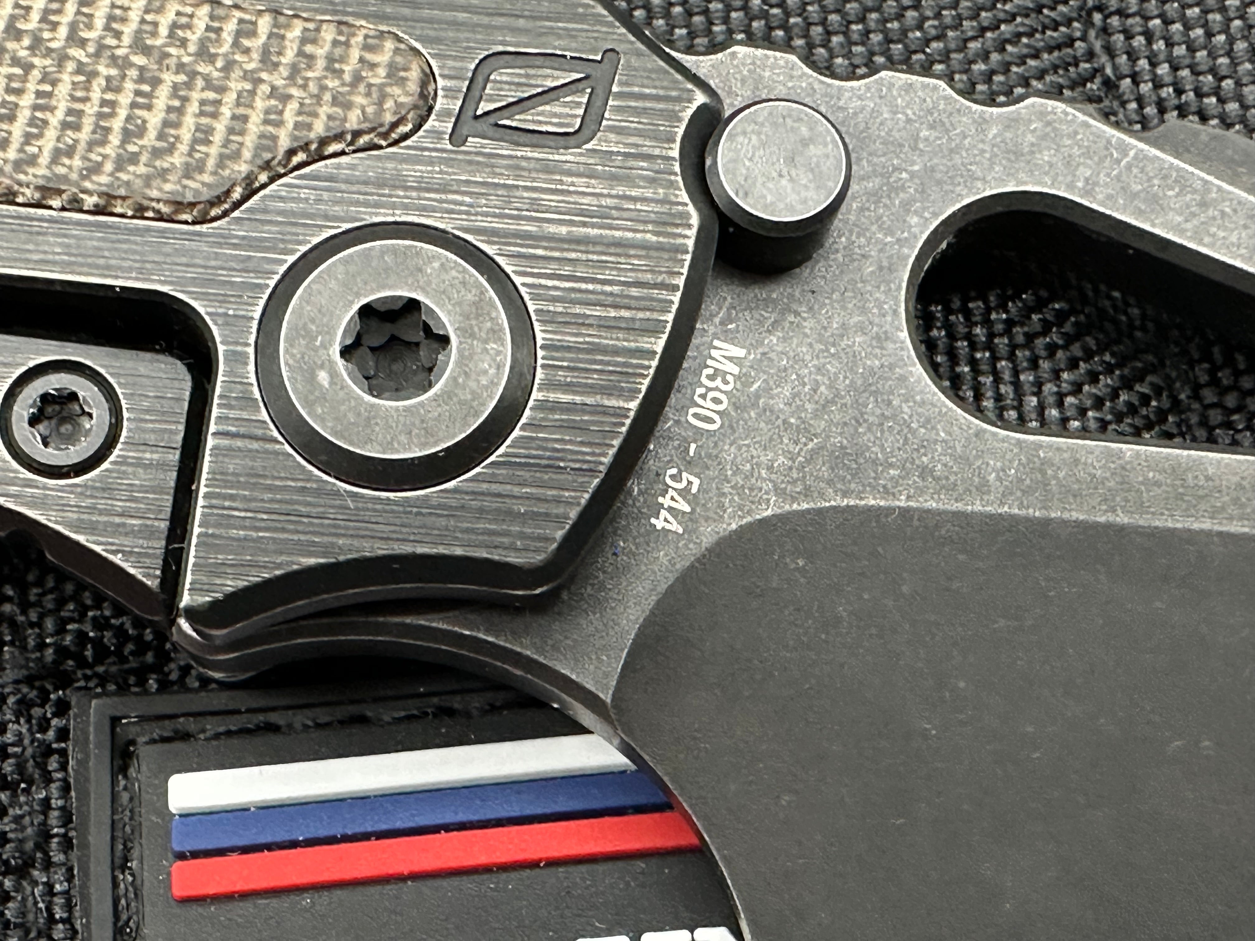 Custom Knife Factory CKF Rotten EVO 3.0D #544 - M390 Hollow Ground Blade, Full Blackwash Finish, OD Green Micarta Inlays - Premium EDC Folding Knife for Outdoor, Camping & Tactical Use