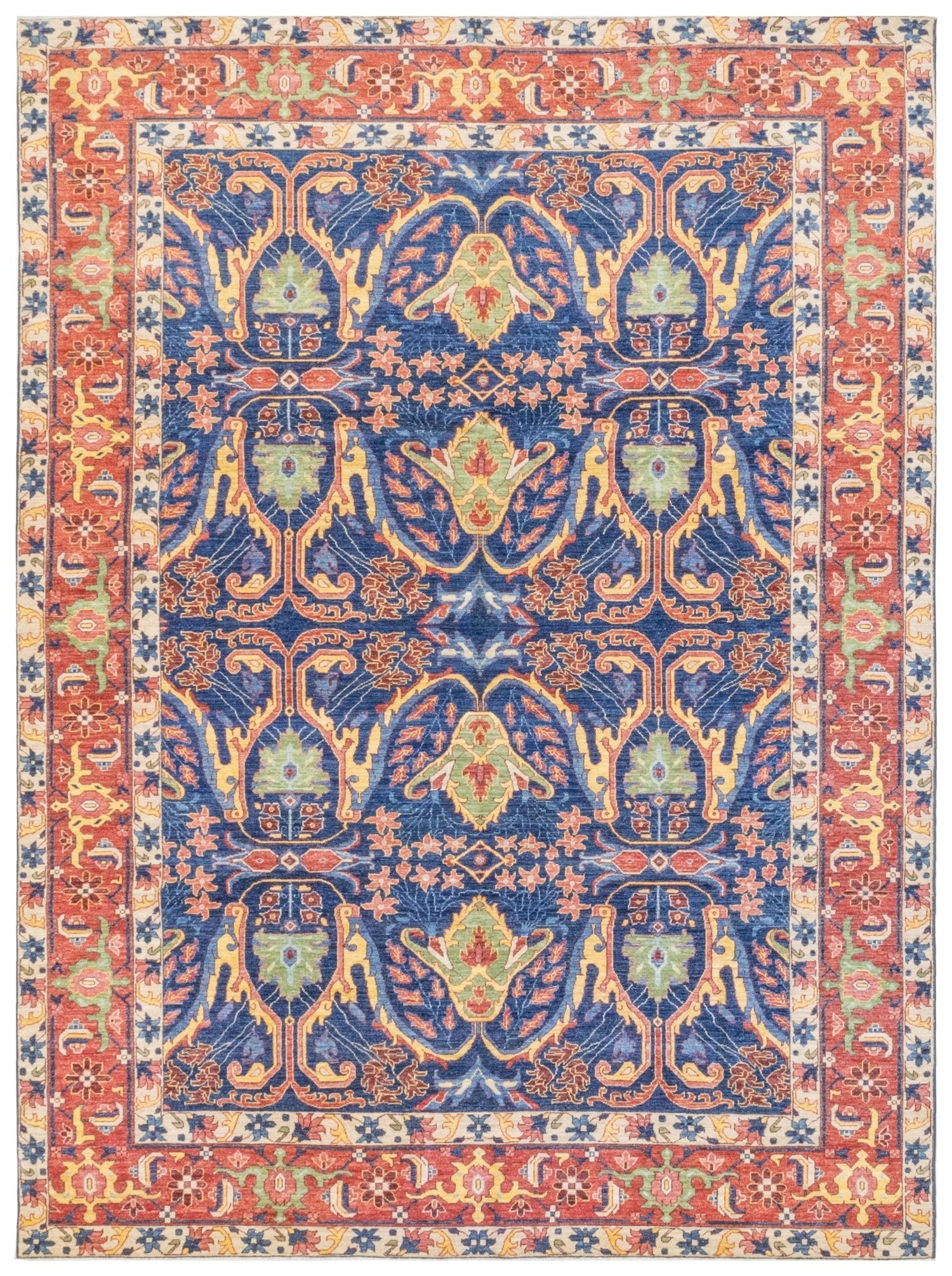 Handwoven Arabesque Bijar Tribal Rug - Traditional Persian Design, J74877 - Perfect for Boho Home Decor, Living Room, Bedroom & Office