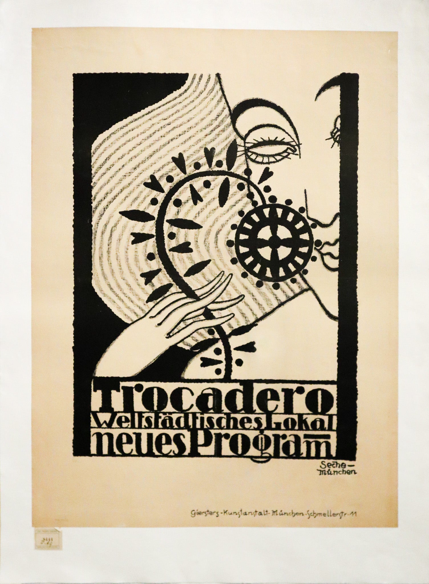 1911 Viennese Theater Poster - Trocadero Weltstädtisches Lokal (Sachs Collection) - Vintage Art Print for Home Decor & Theater Memorabilia Collectors