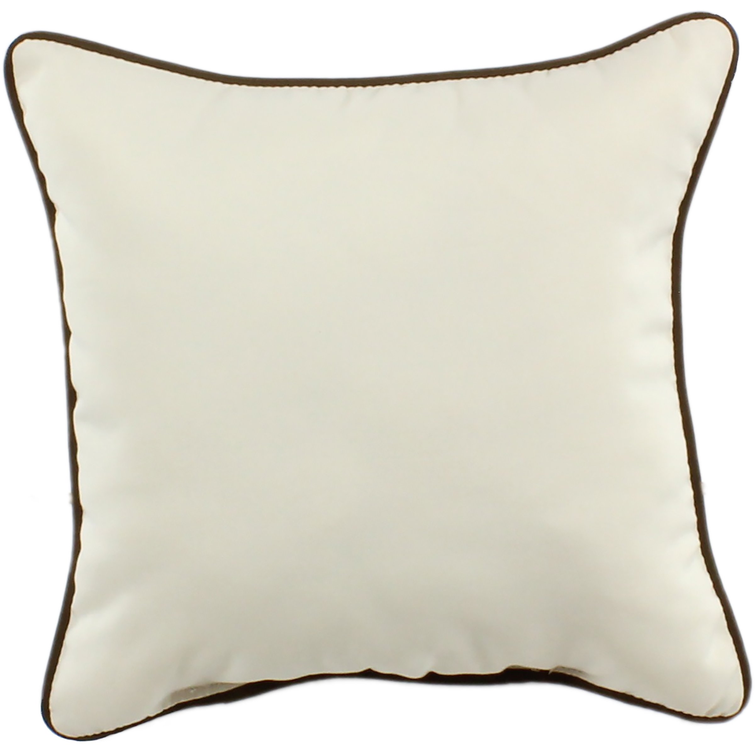 College Covers ETC Decorative Throw Pillow 16x16 Inches - Soft Indoor/Outdoor Square Pillow Cover for Sofa, Bed, Patio - Beige Home Decor Accent