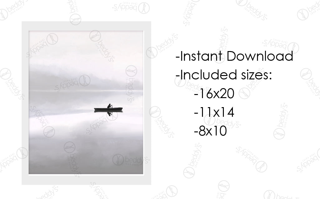 Reflection Artwork Digital Download - High Resolution Wall Decor for Home, Office & Meditation Spaces