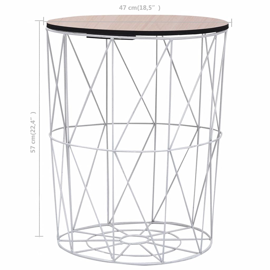 Modern White Coffee Table Ø 18.5