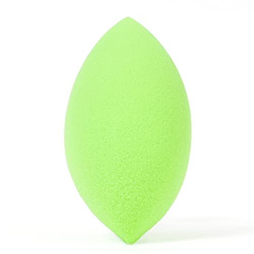 Beauty Junkees Makeup Sponge Blender - Green Oval Foundation Sponge for Liquid, Cream & Powder | Latex-Free Cosmetic Blender for Contouring & Blending | Perfect for Wet or Dry Application | Ideal for Professional Makeup Artists & Everyday Beauty Routines