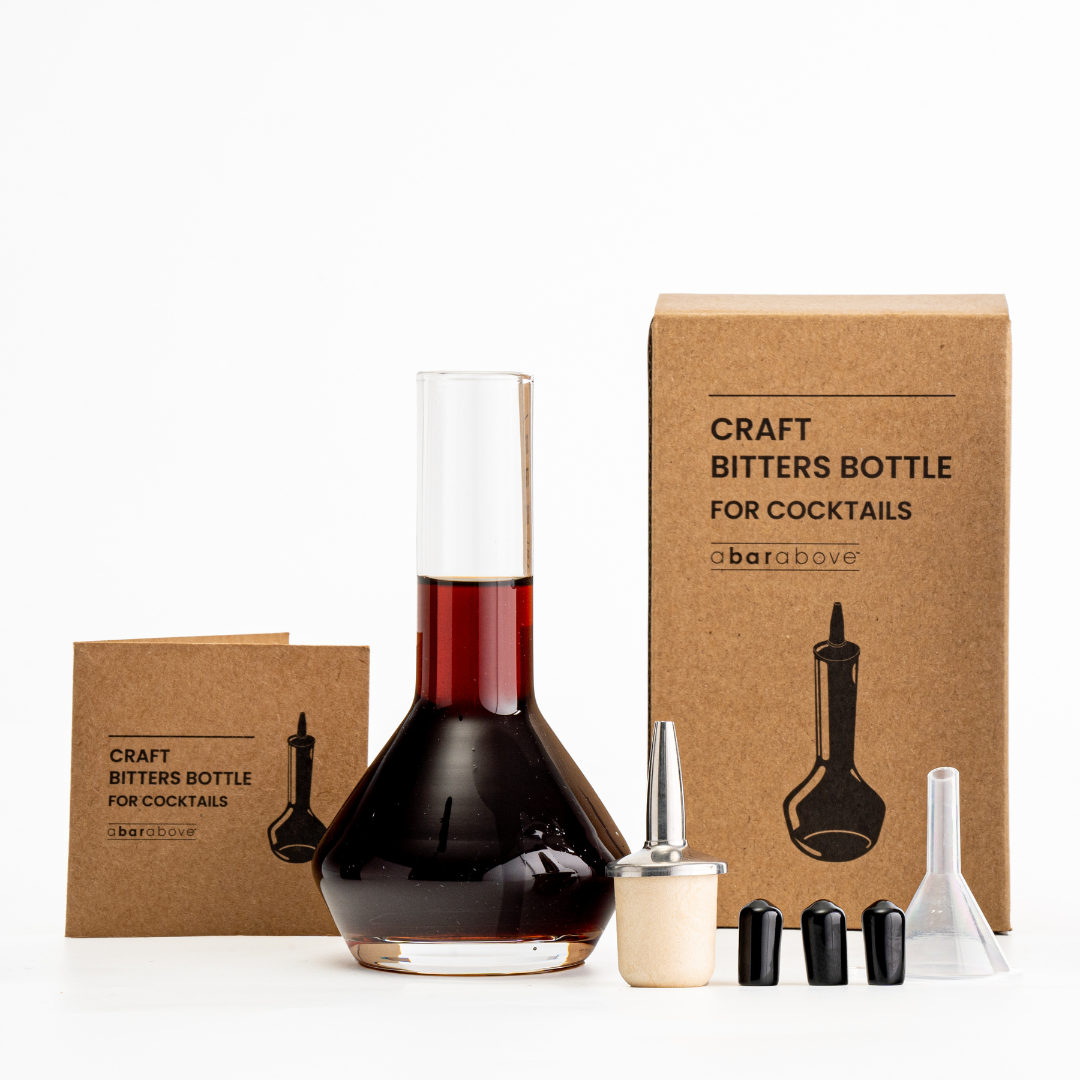 Premium Glass Bitters Bottles with Dropper - Essential for Cocktails, Mocktails & Home Bar Mixing - Perfect for Bartenders & DIY Drink Enthusiasts