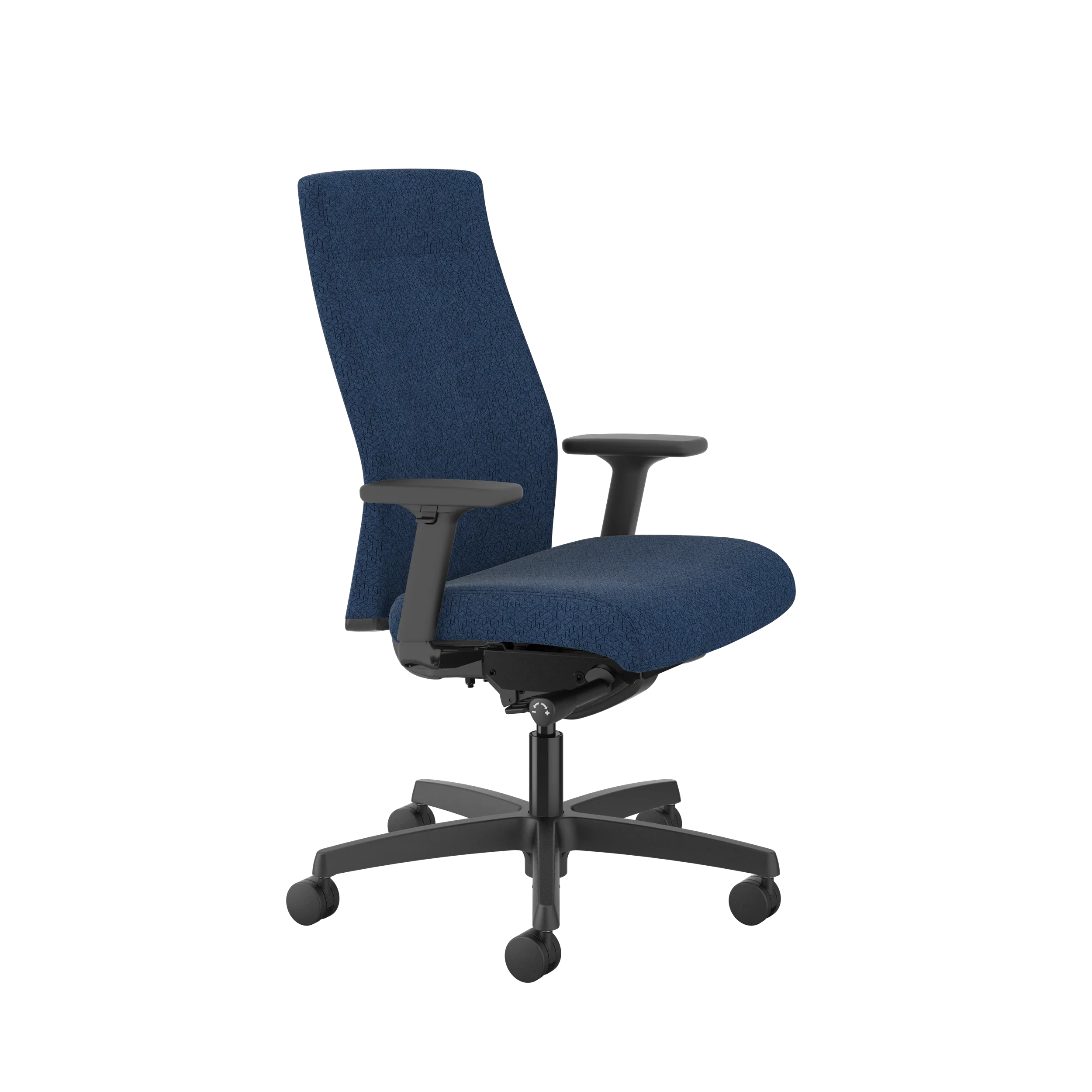 HON Ignition Upholstered Mid Back Office Chair - Ergonomic Mesh Task Chair with Adjustable Lumbar Support for Home & Office Workspace - Perfect for Long Hours of Computer Work and Video Conferencing