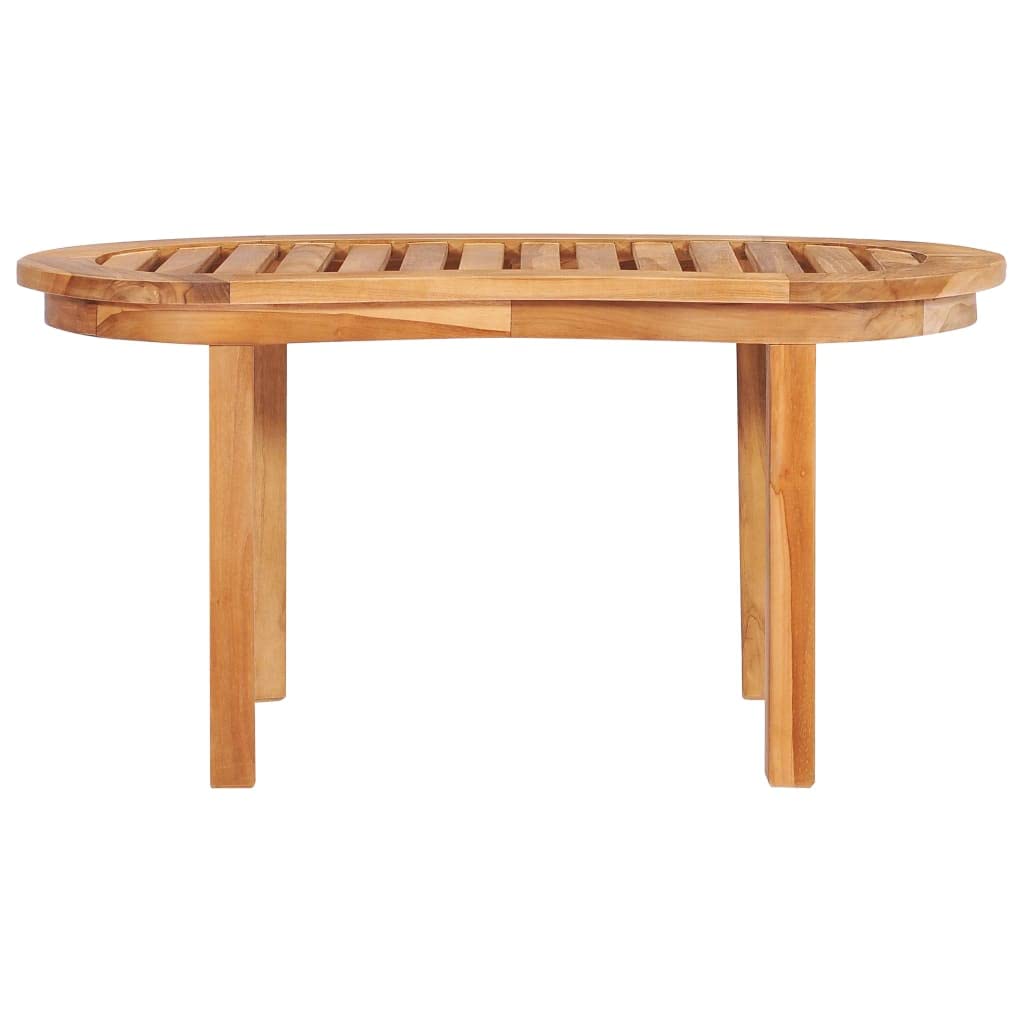 Rustic Solid Teak Wood Coffee Table - 35.4