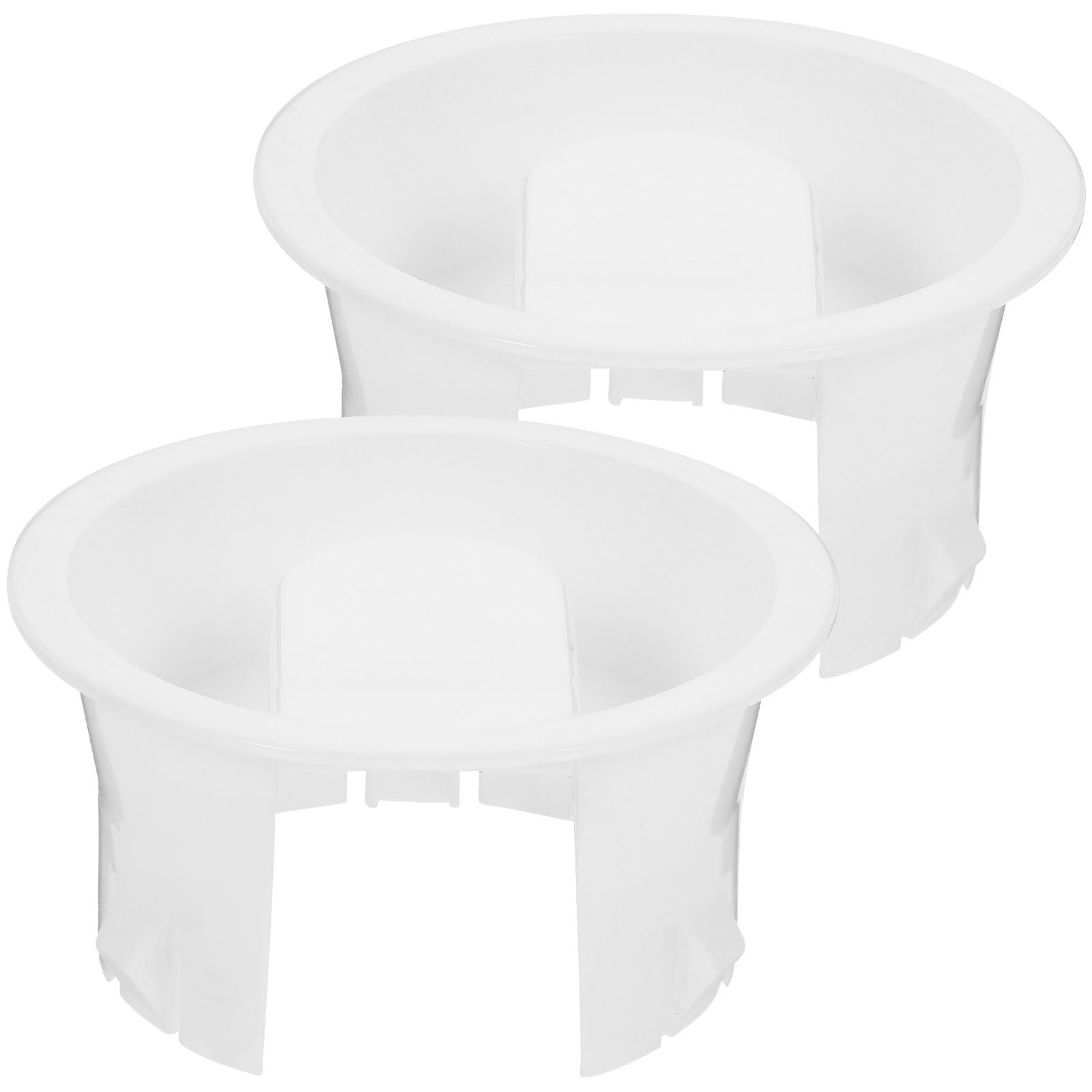 2Pcs White Glass Water Pitcher Lids - Food Grade Plastic Anti-Dust & Splash Resistant Stoppers for Beverage Carafe - Perfect for Iced Tea, Lemonade & Juice Pitchers - Kitchen & Dining Serveware Accessories