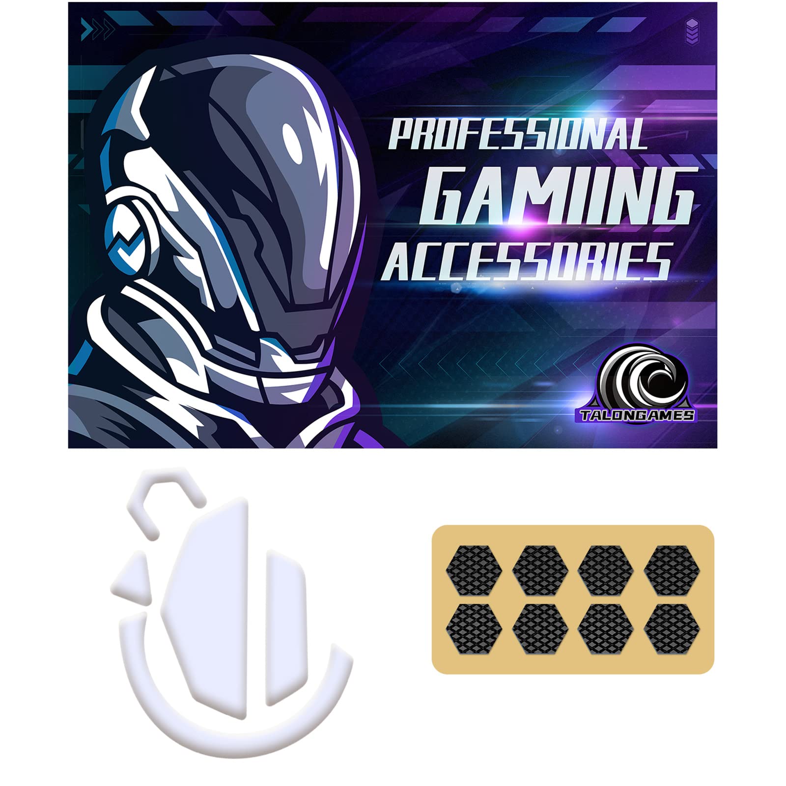 Logitech G502 Wireless Gaming Mouse Feet Replacement - 0.8mm Rounded PTFE Skates for Smooth Gliding | Pro Performance Upgrade | Ideal for FPS, MOBA & Esports Gaming