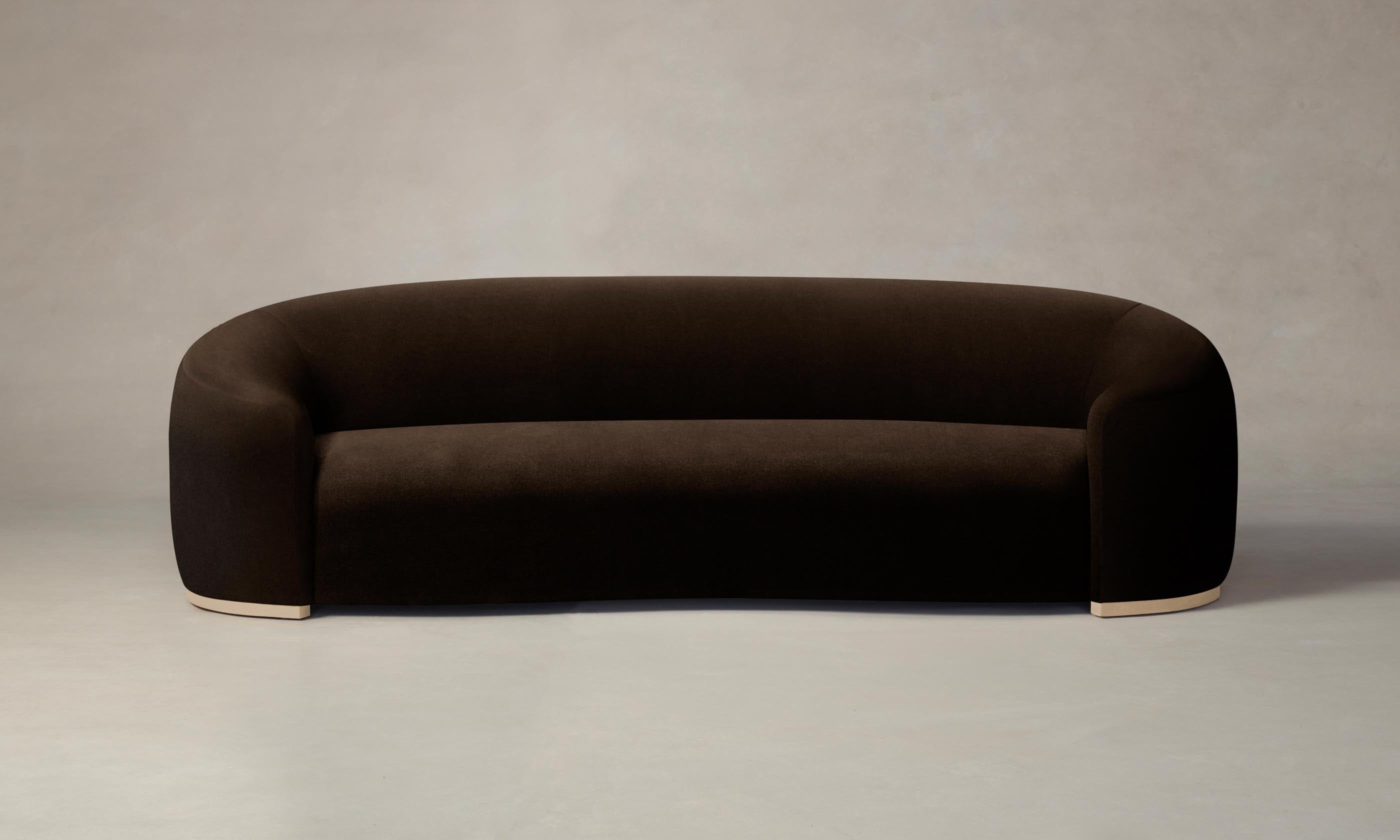 Luxury Mohair Chocolate Chelsea Sofa - Elegant Mid-Century Modern Design for Living Room & Lounge - Perfect for Home, Office & Hotel Decor