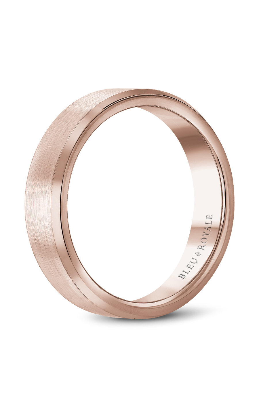Bleu Royale Men's Wedding Band Ring RYL 023R5 - 14K White Gold Classic Comfort Fit Band for Grooms, Engagement & Anniversary Gifts