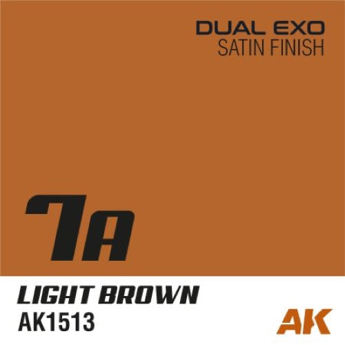 AK Interactive AK1513 Dual Exo Sc Fi 7A Light Brown Acrylic Paint - 60ml Bottle for Miniature, Model, and Diorama Painting - Perfect for Sci-Fi, Fantasy, and Military Scale Models