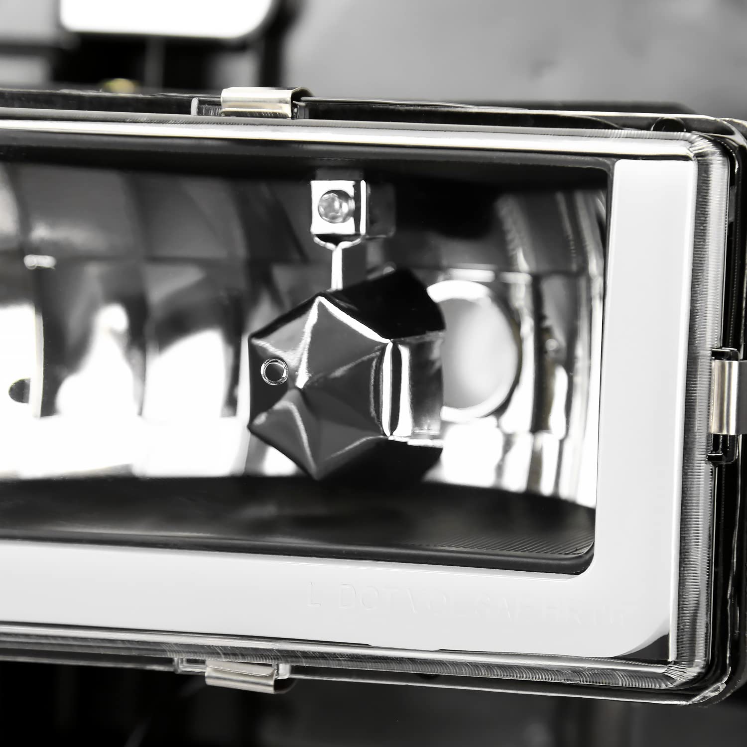Spec-D Tuning Black LED Headlights & Bumper Lights Kit for 1994-1998 Chevy C10 C/K 1500/2500/3500 - Complete Left & Right Headlamp Assembly with Corner Lights | Perfect for Night Driving & Truck Customization