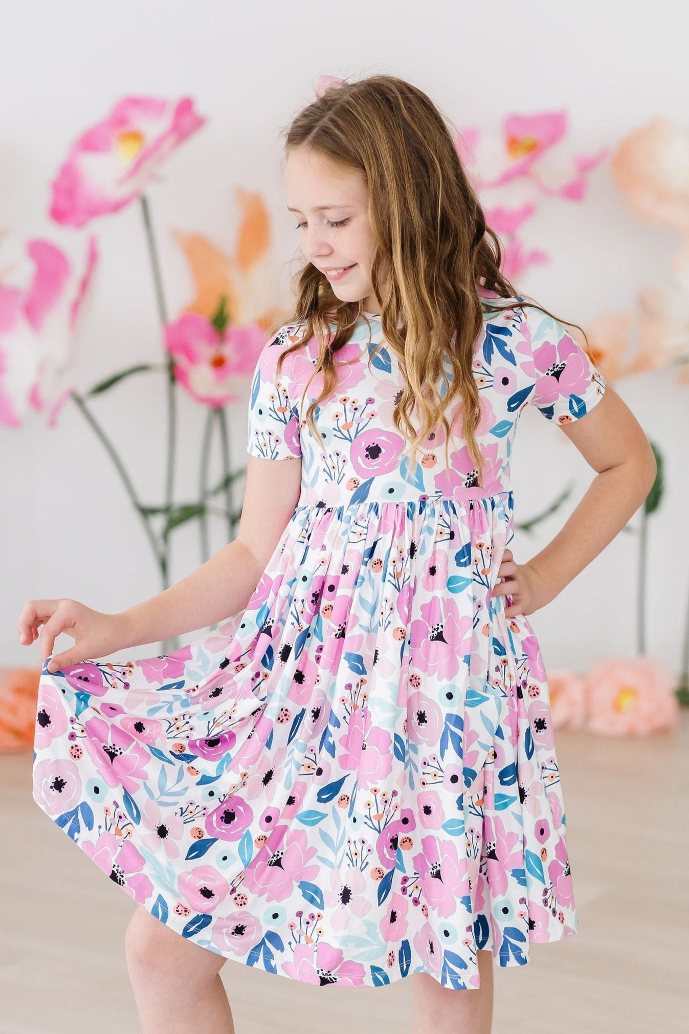 Elegant Purple Short Sleeve Pocket Twirl Dress for Women | Summer Casual & Party Wear | Perfect for Dates, Weddings, and Outdoor Events