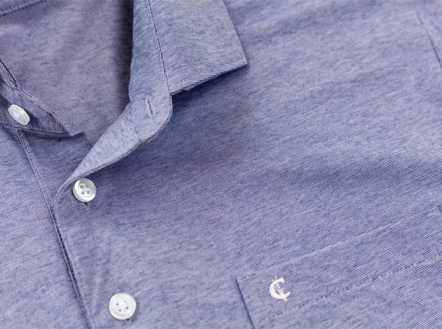 Men's Lab Cutaway Collar Polo Shirt - Roseate Spoonbill Navy Blue - Casual Office Wear & Golf Attire