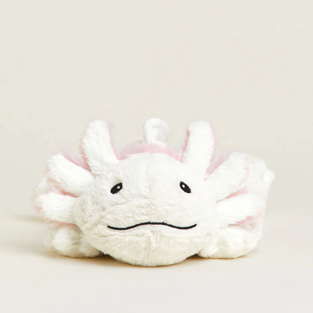 Warmies Axolotl Plush Stuffed Animal - Microwavable Heatable Scented Lavender Stuffed Toy for Kids & Adults - Perfect for Stress Relief, Anxiety Comfort & Sleep Aid