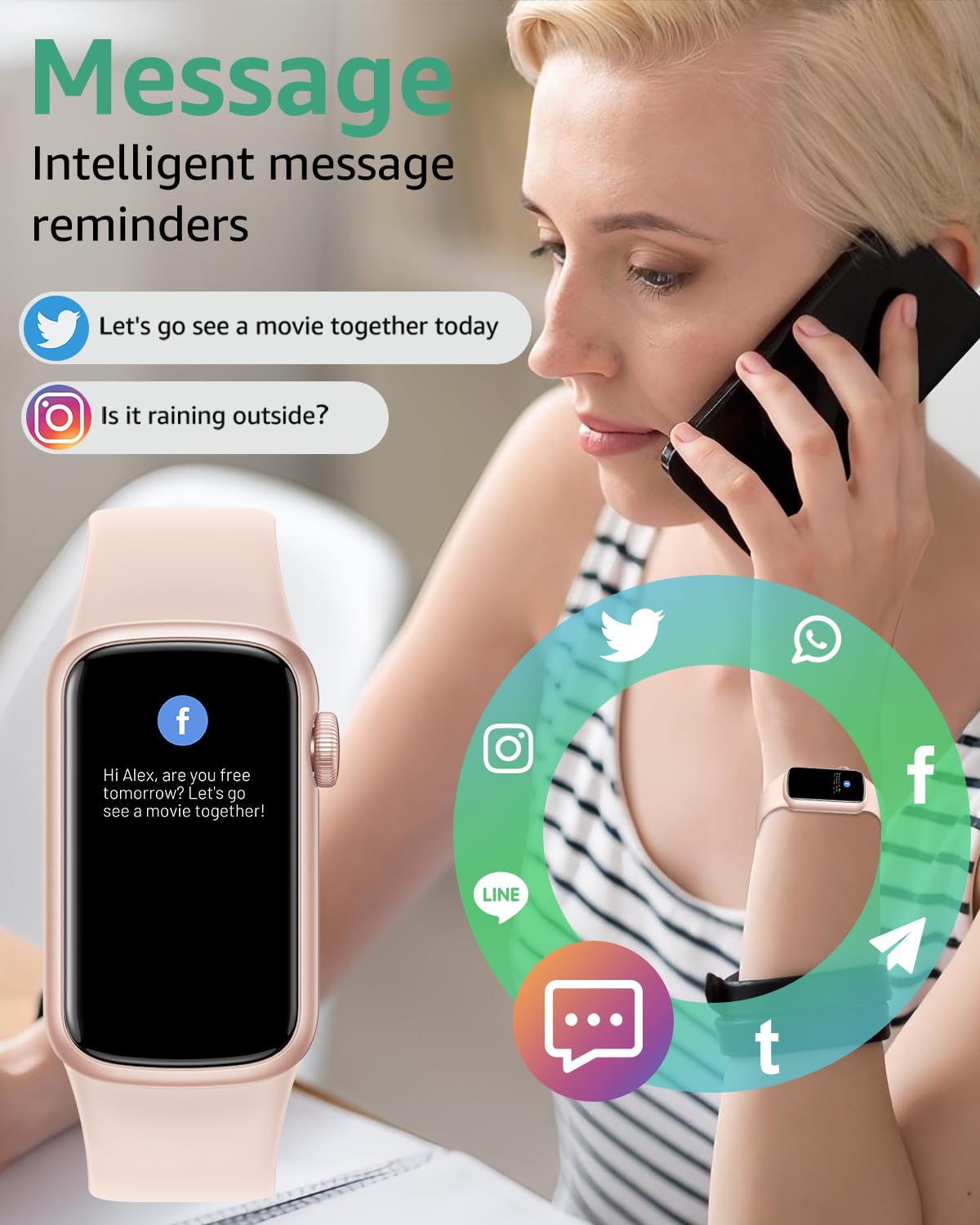 IMFRCHCS Fitness Tracker Smart Watch - 1.47