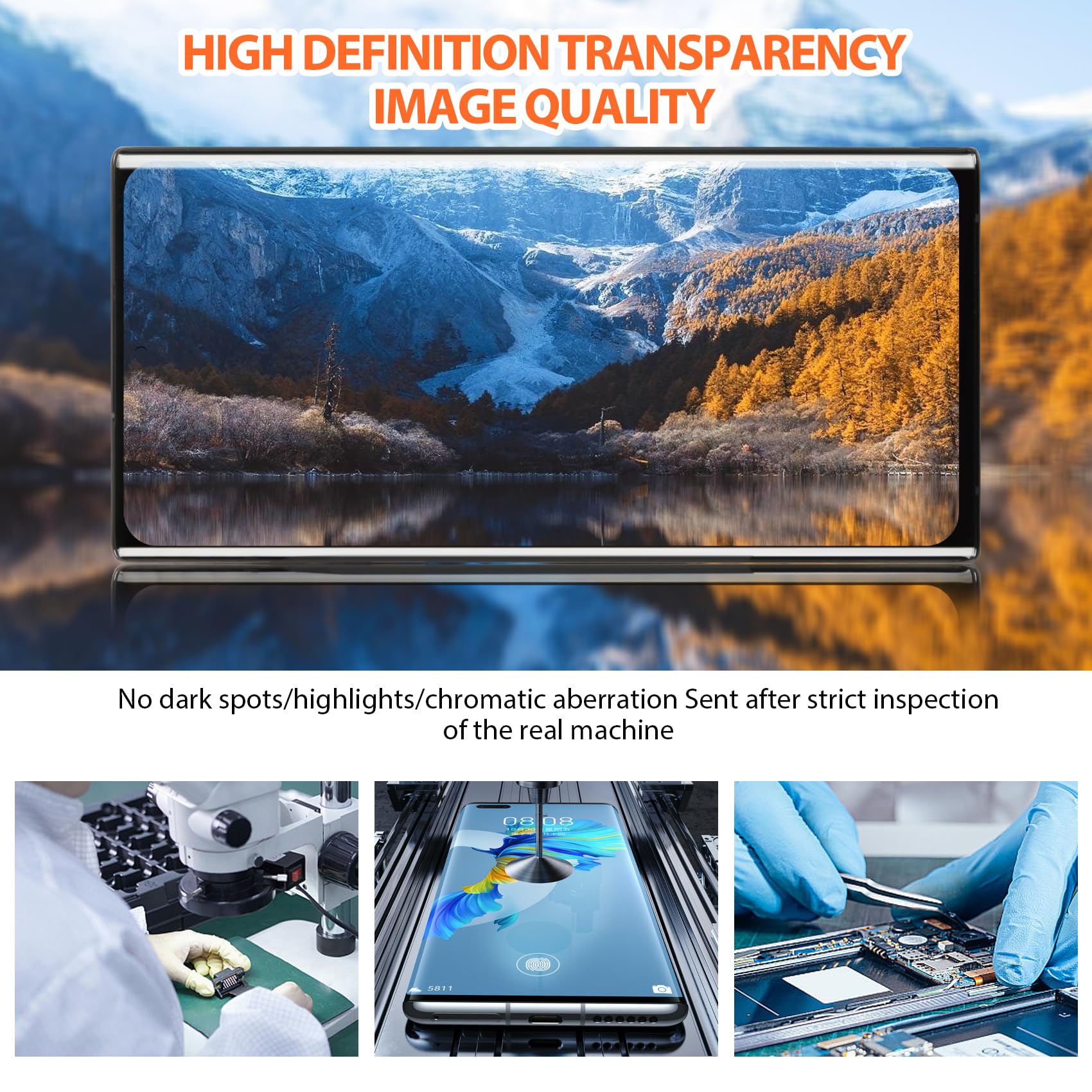 Original OLED Screen Replacement for Samsung Galaxy Note 10 Plus (SM-N975U) - Touch Display Digitizer Assembly with Frame & Fingerprint Sensor (Black) | Perfect for DIY Phone Repair & Screen Replacement