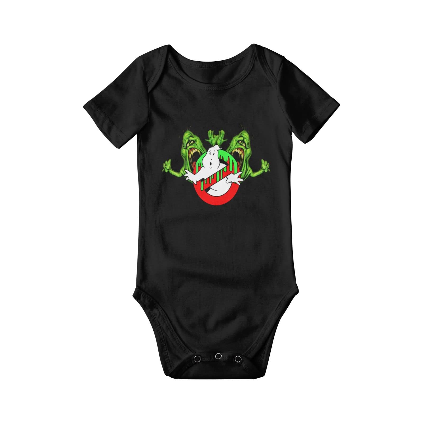 Ghostbusters Baby Onesie - Newborn Romper Unisex Short Sleeve Bodysuit | 3D Printed Graphic Jumpsuit | Soft Cotton Comfortable Outfit for Baby Boys & Girls (12 Months) | Perfect for Halloween, Cosplay & Everyday Wear