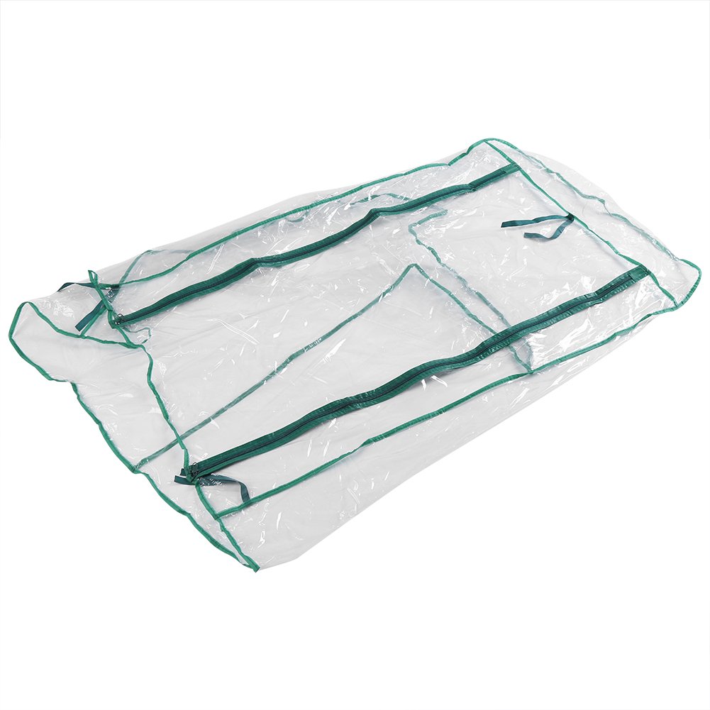 Fdit Clear Waterproof Winter Plant Greenhouse Cover for Outdoor Garden, Yard - 27.17 x 19.27 x 62.99 Inches - Protect Plants from Cold Weather & Frost - Ideal for Vegetables, Flowers & Seedlings