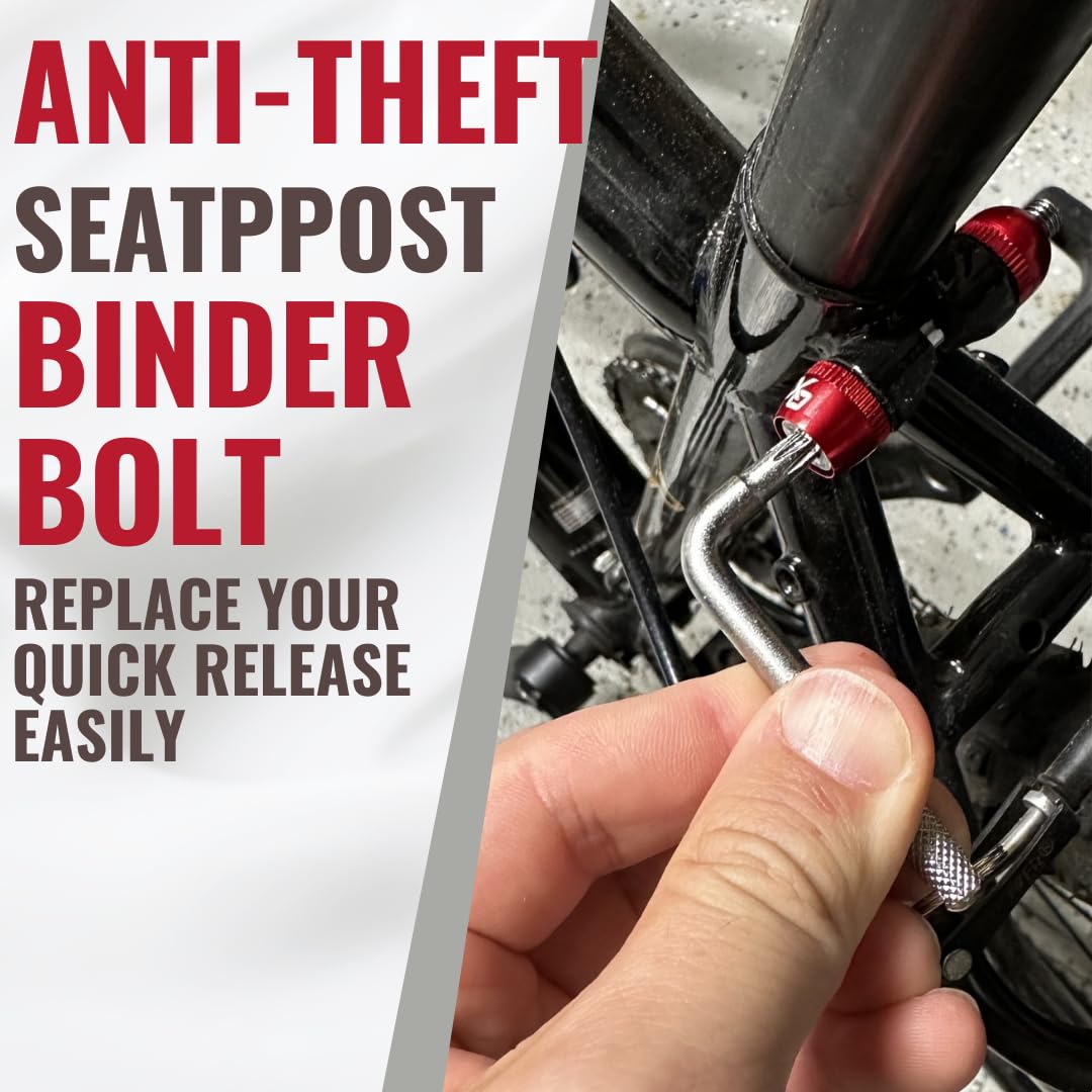 ONIPAX Alloy Bike Binder Bolt Seatpost Clamp - Lightweight Durable Bicycle Seat Clamp for Road & Mountain Bikes - Perfect for Cycling, Commuting & Bike Maintenance