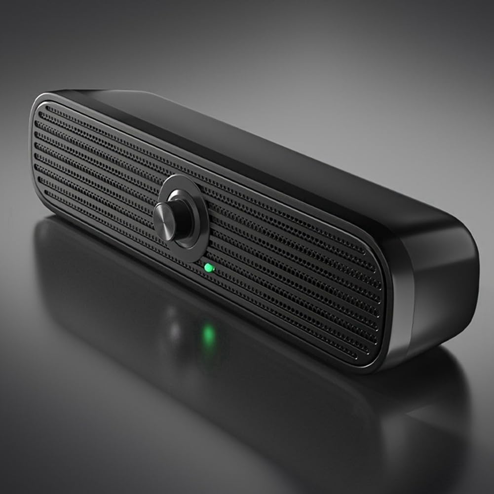 Mwwvzefl Computer Speakers with Subwoofer, USB Powered Mini Desktop Speakers, Compact Sound System for Home Office, Gaming, and Music Streaming