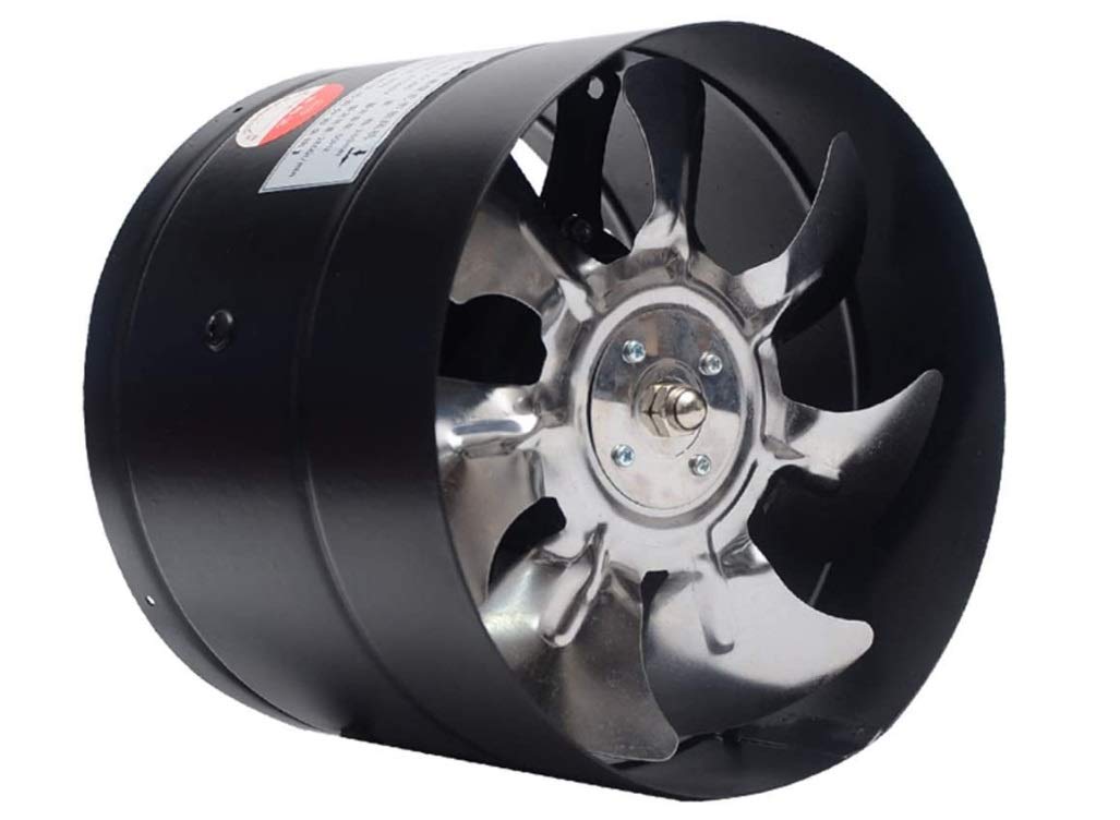 7 Inch Inline Duct Fan - Metal Ventilation Exhaust Fan for Bathroom, Toilet & Wall | High Performance Air Ventilator with Durable Metal Pipe | Perfect for Home, Office & Commercial Spaces