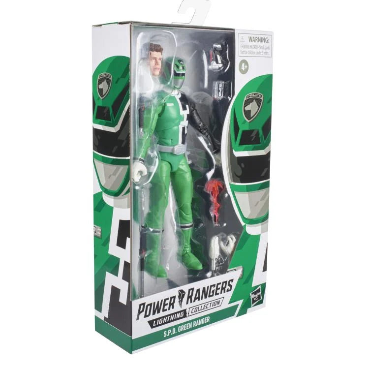 Power Rangers S.P.D. Lightning Collection S.P.D. Green Ranger Action Figure - Collectible Toy for Kids & Adults - Perfect for Display, Play & Cosplay