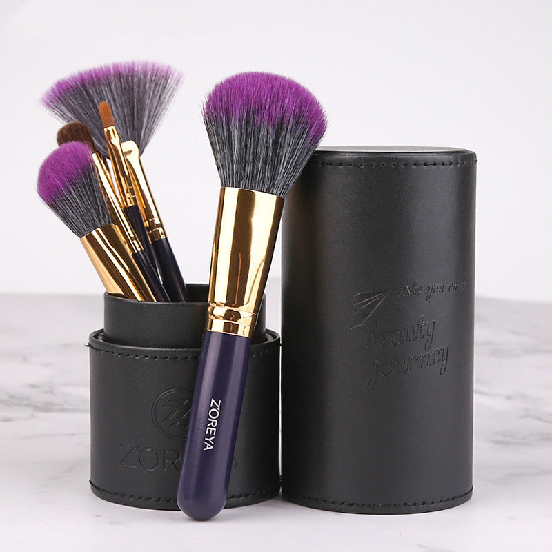 Professional Makeup Brush Set - 12 Piece Vegan & Cruelty-Free Cosmetics Brushes for Foundation, Blending, Eyeshadow - Perfect for Makeup Artists & Beginners - Home & Travel Use