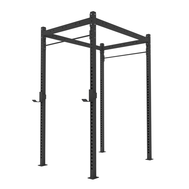 XM Fitness 4-6 Free Standing Power Rack - Heavy Duty Home Gym Equipment for Strength Training & CrossFit Workouts