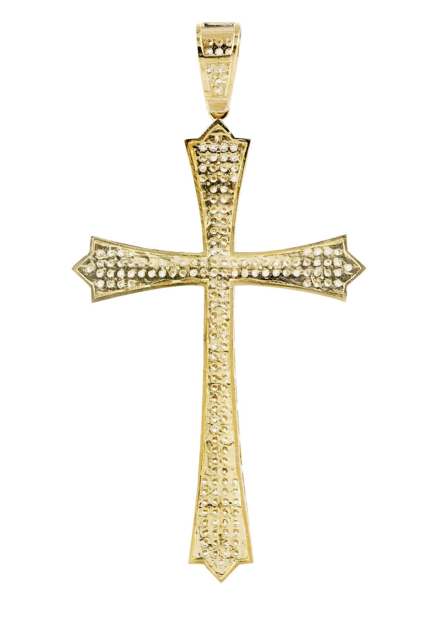 10K Gold Cross Pendant Necklace for Women & Men - 6.3 Grams Durable Religious Jewelry - Perfect for Gifts, Baptism, First Communion & Everyday Wear