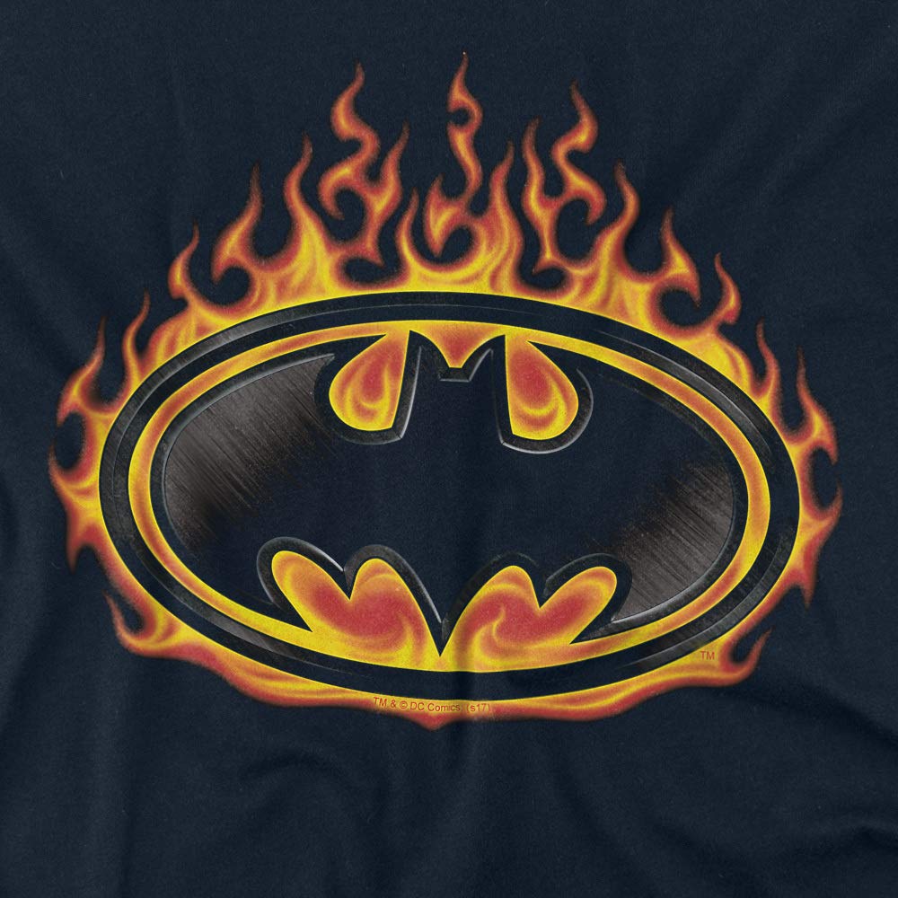 Batman Bat Flames Shield Graphic T-Shirt for Men & Women | Unisex Superhero Tee for Cosplay, Comic Con & Casual Wear