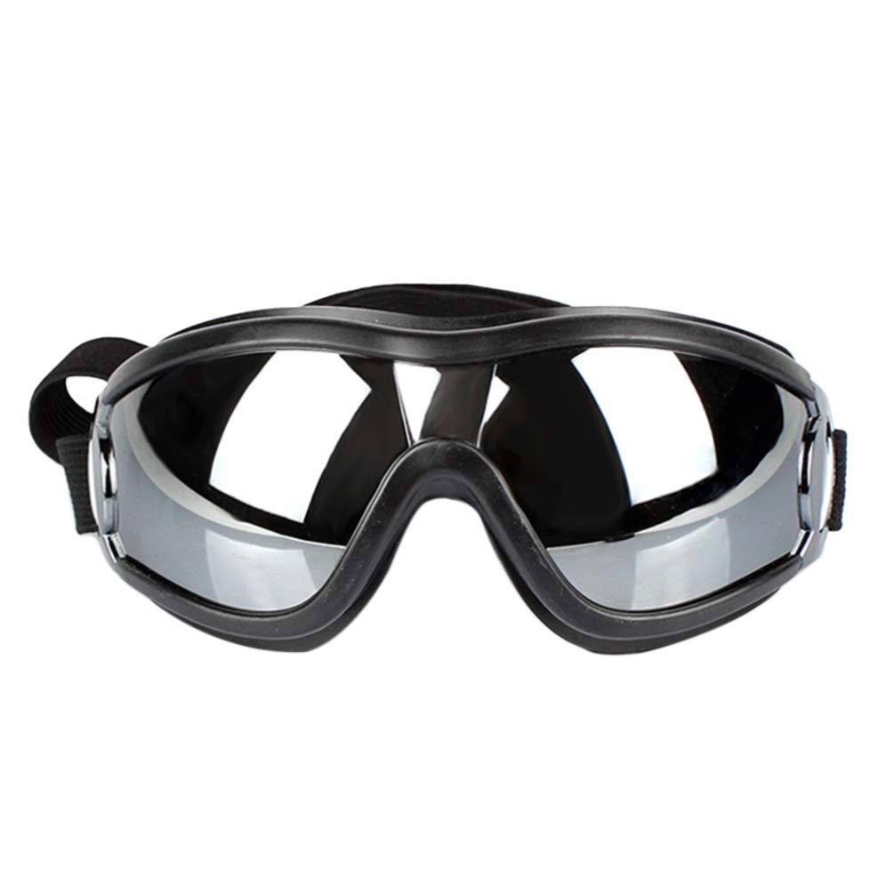 TEHAUX Dog Goggles - Windproof & Snowproof Sunglasses for Medium to Large Dogs - Adjustable Strap Pet Eye Protection Glasses (Black) - Perfect for Hiking, Snow Sports & Outdoor Adventures