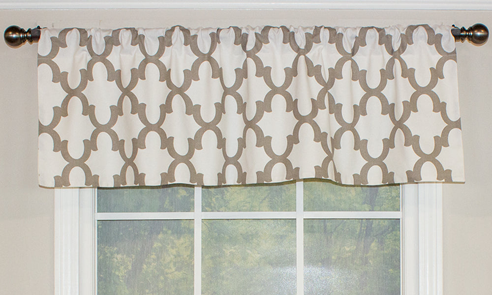 Ogee Straight Valance - Elegant Window Treatment for Living Room & Bedroom - Perfect for Home Decor & Curtains